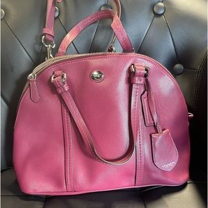 Leather coach bag